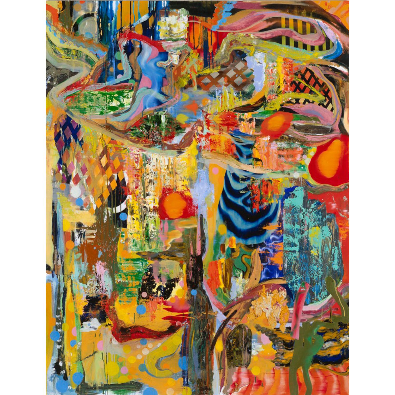 Daniel Richter The Funky Judge 1996 | Öl und Lack auf Leinwand | 175 x 135 cm
